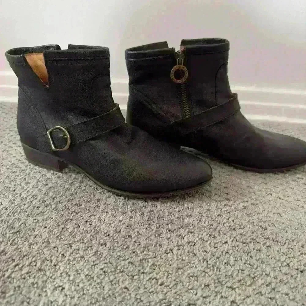 Fiorentini + Baker Eli Eternity Ankle Biker Boots Black size 38 - Picture 4 of 8